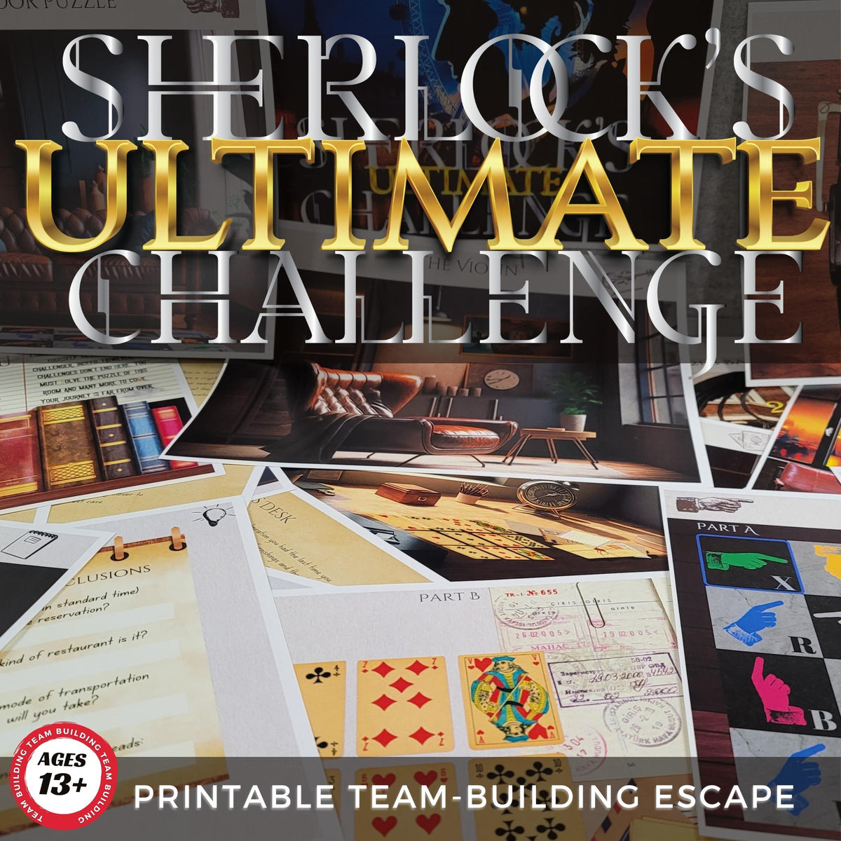 Sherlock's Ultimate Challenge Printable Escape Room, Printable Murder ...