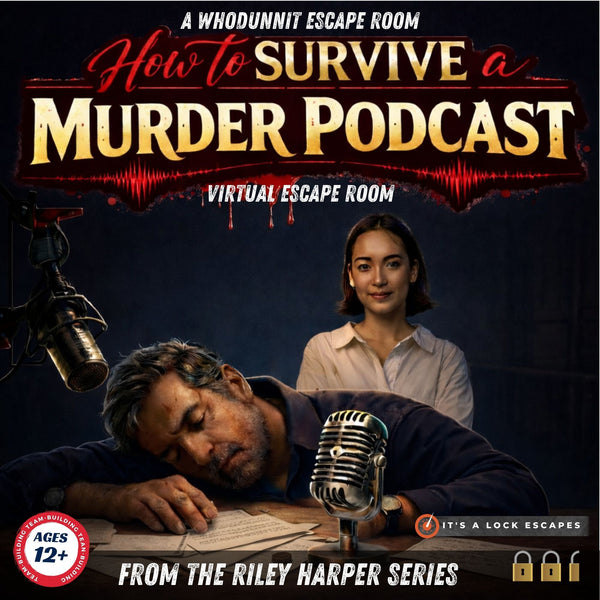 How to Survive a Murder Podcast Escape Room | Virtual Mystery Game for Groups