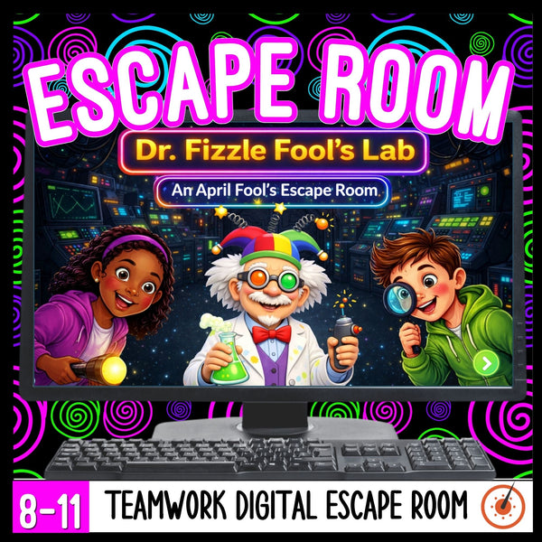Escape from Dr. Fizzle Fool’s Lab: April Fool’s Virtual Escape Room Game