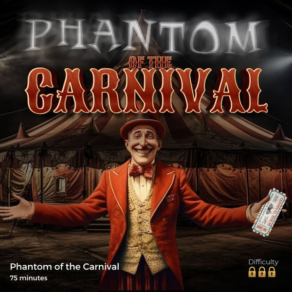 Phantom of the Carnival Team-Building Escape Room, Instant Access Virtual Escape & Printable Escape